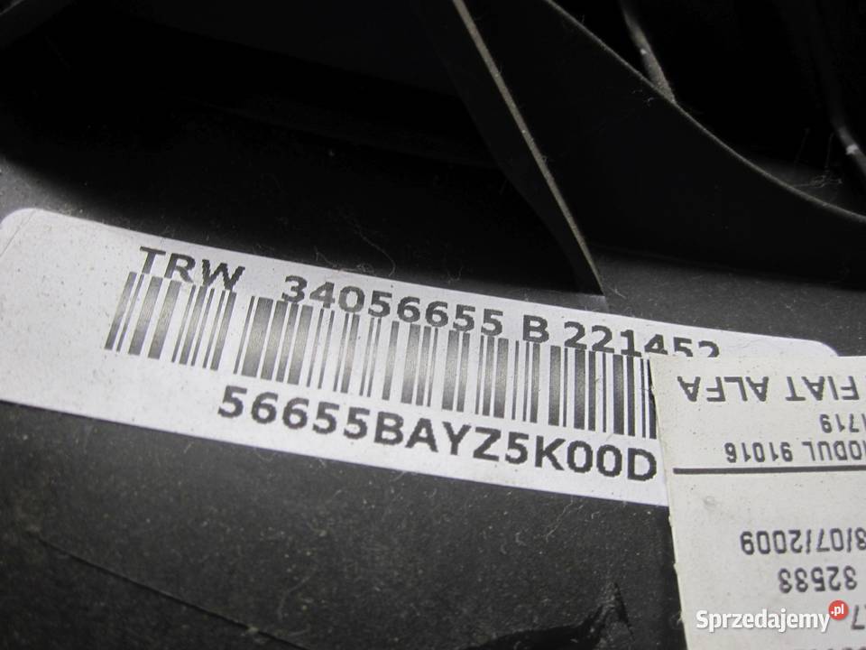 ALFA ROMEO MITO 09r AIRBAG poduszka pasażera świętokrzyskie Kielce