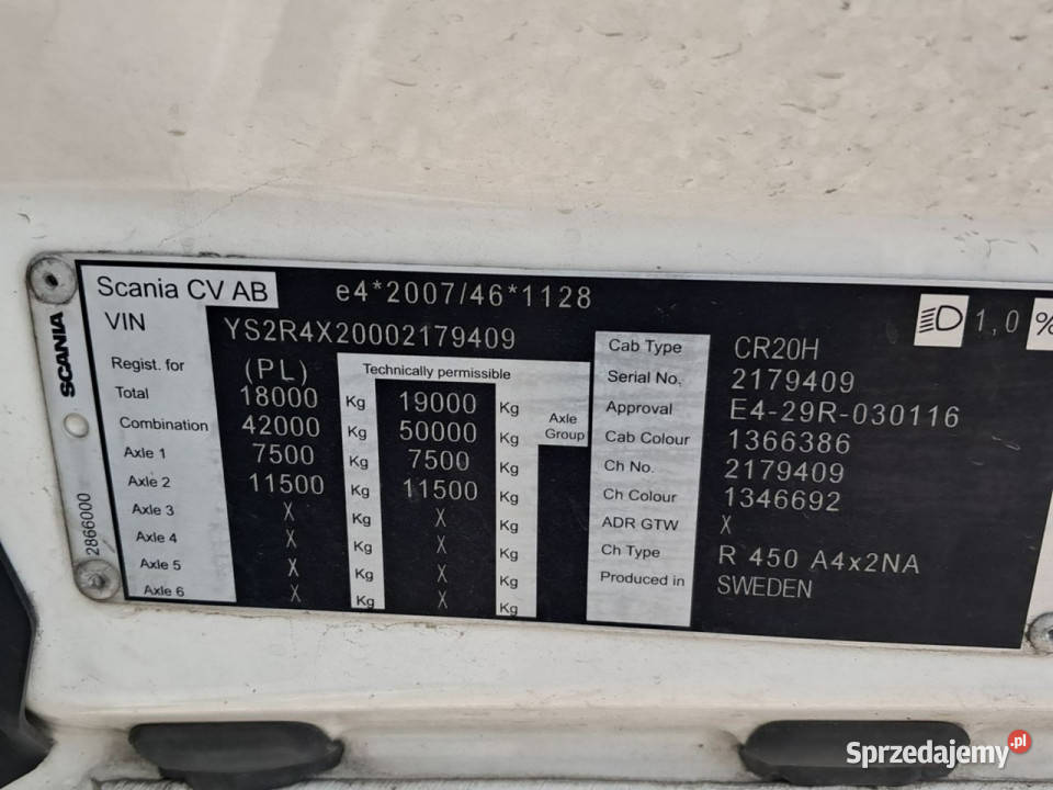 Scania R410 12742cm3 Komorniki