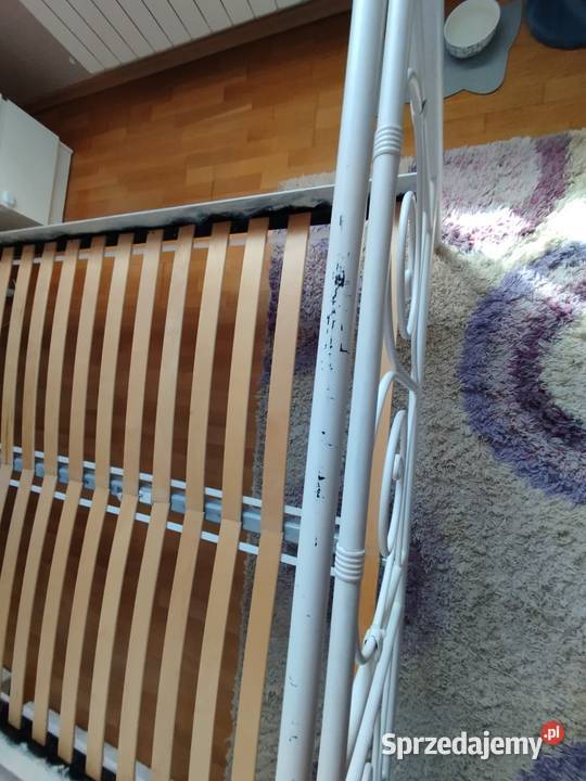 Łóżko metalowe Noresund IKEA 160x200 Stelaż Fałkowo