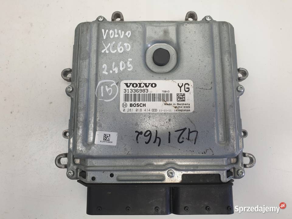 Volvo XC60 24 D5 STEROWNIK SILNIKA 31336983 lubelskie Chełm sprzedam