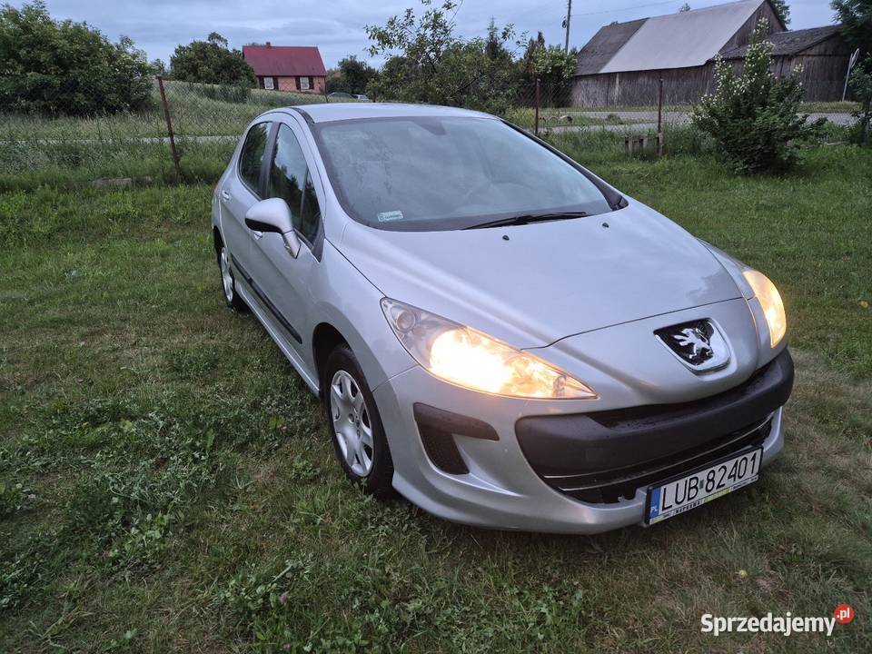 Peugeot 308 16 hdi 2008 r srebrny Serokomla
