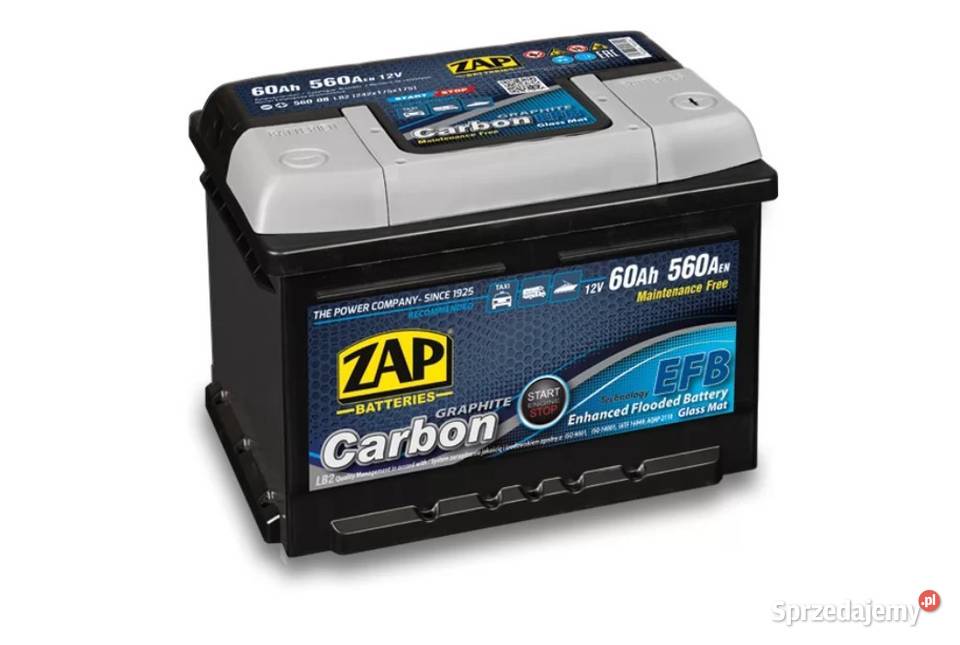 Akumulator ZAP CARBON EFB STARTSTOP 60Ah 560A