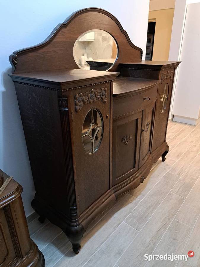 Piękna komoda ludwikowska z lustrem zachodniopomorskie Myślibórz