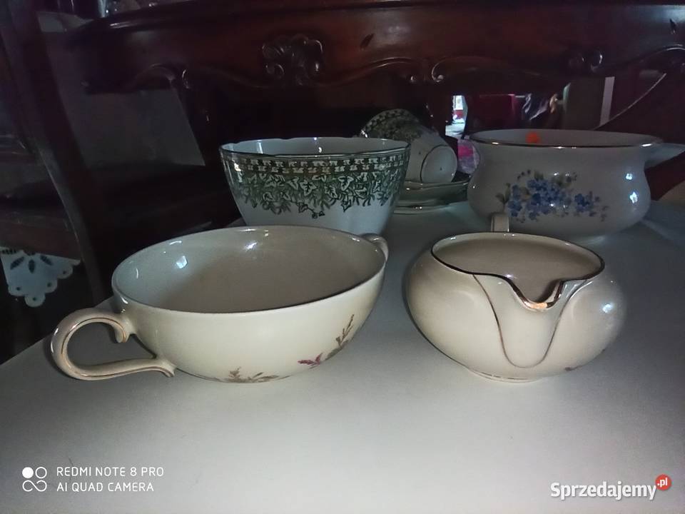 Filiżanka do herbaty z talerzykiem deserowym Gdańsk sprzedam