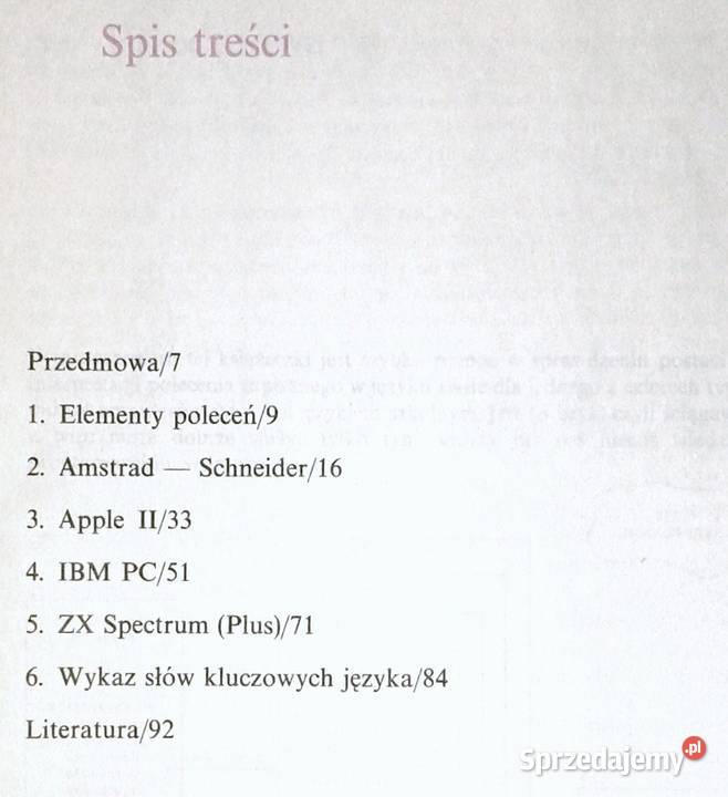 Mikrokomputery Klucze do basicu Małgorzata miękka Pozostałe Chełm