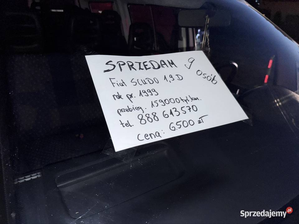 Fiat Scudo 19D 9osób 169 Ocynk Samochody osobowe Biertowice sprzedam