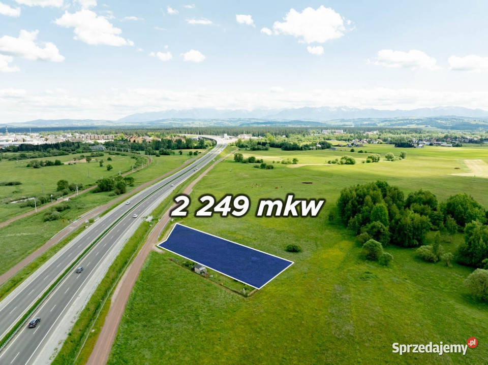 Działka Widokowa 2250 m NOWY TARG GREL rolna sprzedam