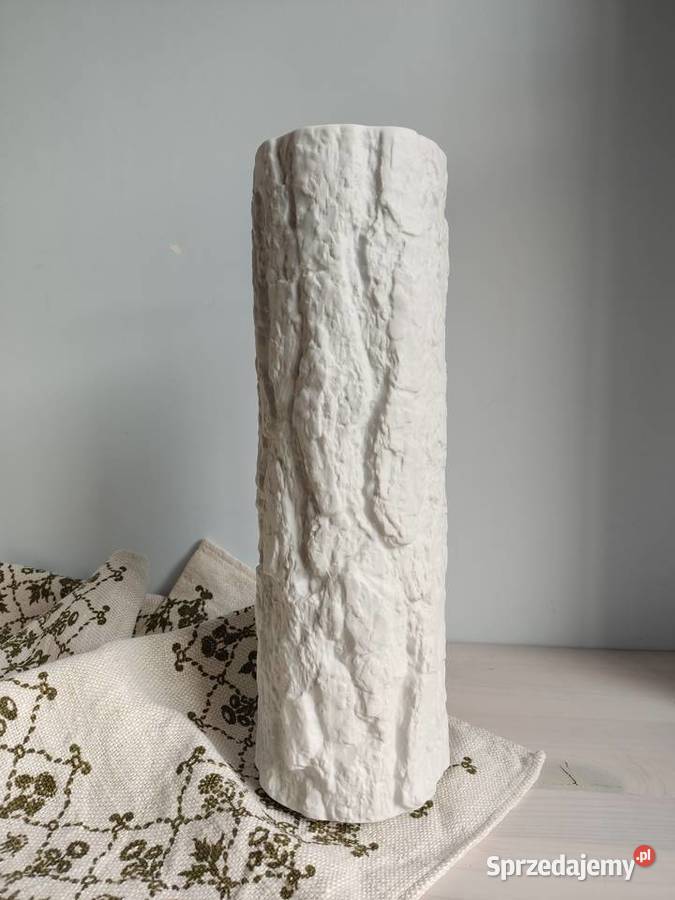 Wazon ceramiczny biały Bareuther Waldsassen Głuchołazy