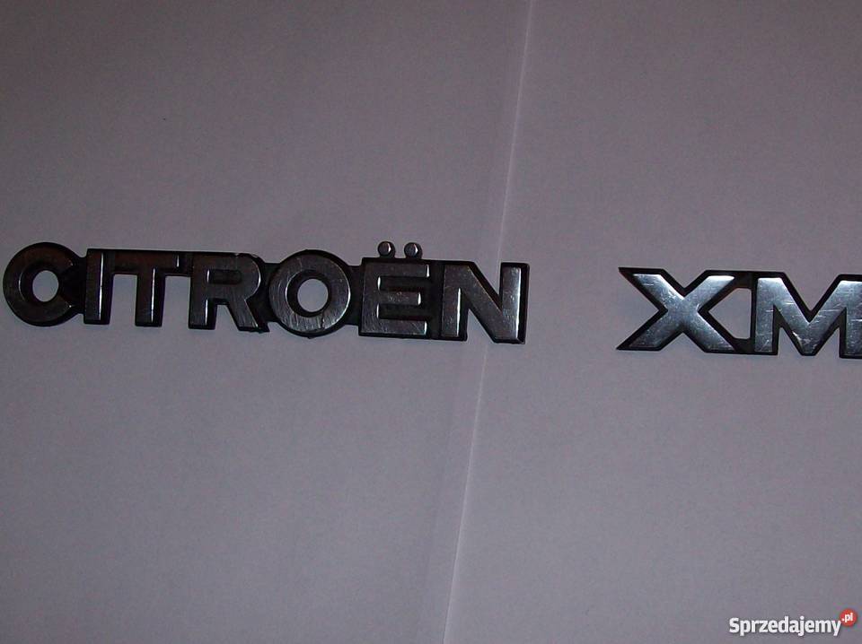 Citroen XM znaczek napis metalowy Tuning Części