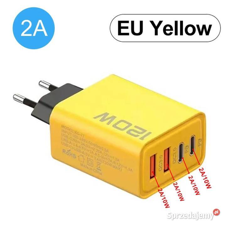 Ładowarka KO71 QC30 PD 2xUSB 2xUSBC 5V 3A 9V kujawsko-pomorskie sprzedam
