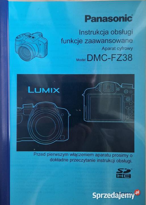 Cyfrowy Panasonic DMC FZ38 statyw torba Warszawa sprzedam