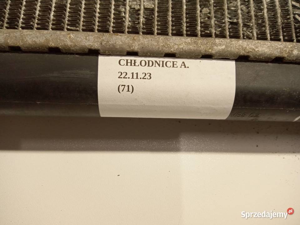 CHŁODNICA WODY 19 TDI VW PASAT B6 GOLF JETTA wielkopolskie Nowy Tomyśl