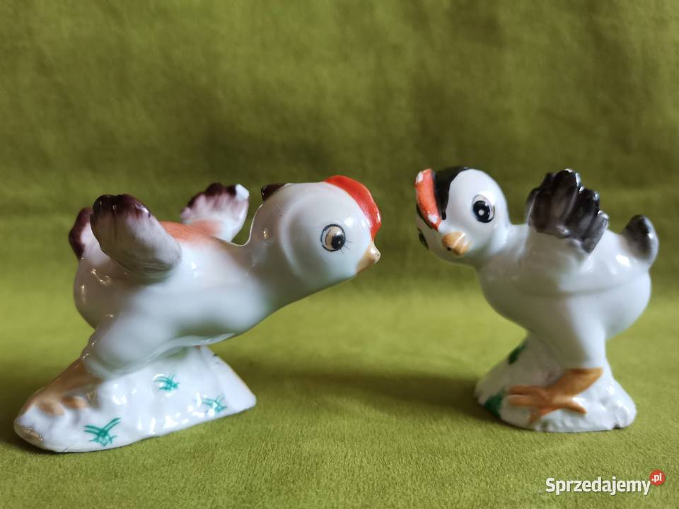 Stare figurki porcelanowe Kurczak 2 sztuki sprzedam