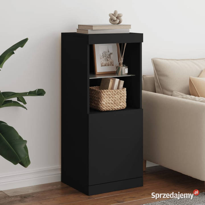 Szafka z oświetleniem LED czarna 41x37x100 mazowieckie Warszawa sprzedam