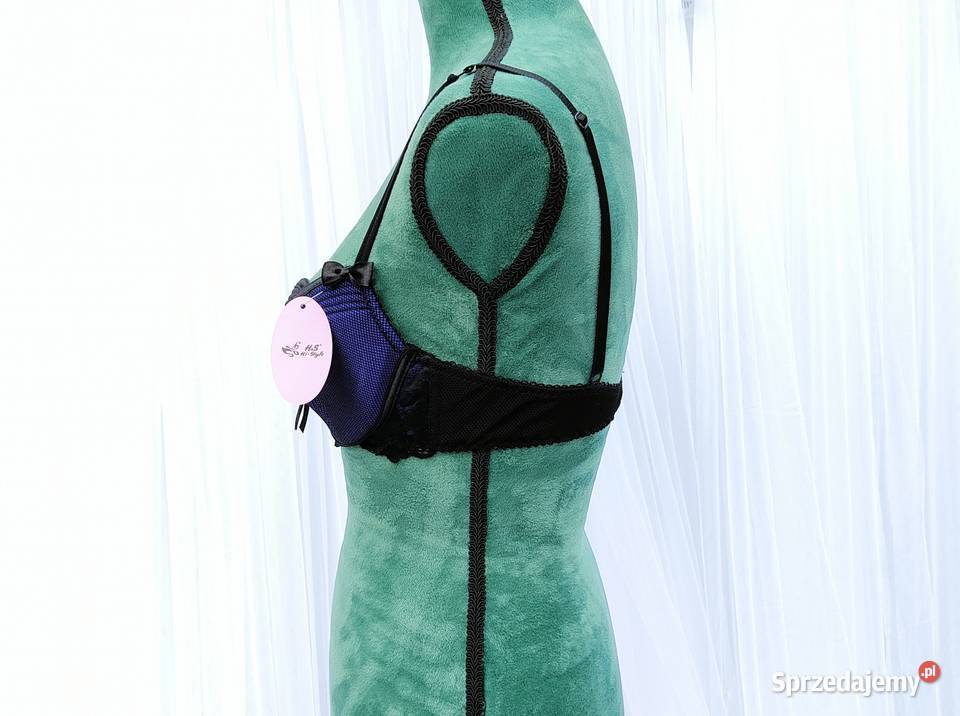 Nowy biustonosz stanik 85 B 85B czarny granatowy Szczecin