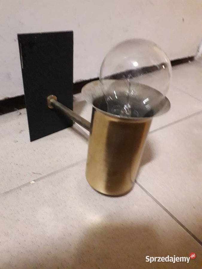 Kinkiety mosiężne art deco prl