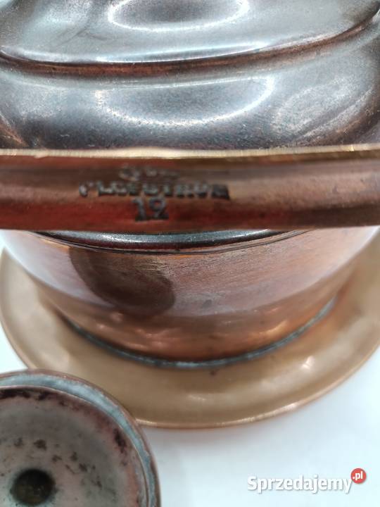 Antyczny retro miedziany dzbanek imbryk lubelskie Zamość