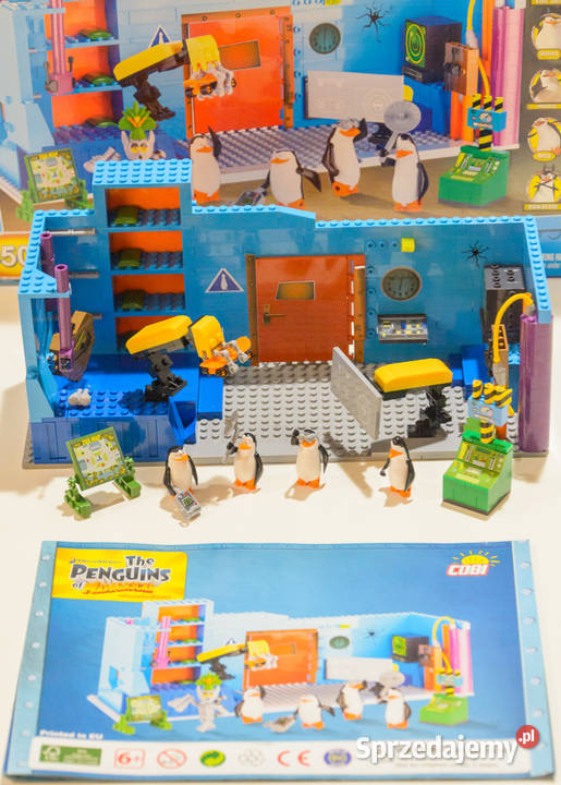 Klocki Cobi Pingwiny z Madagaskaru Sekretna baza Częstochowa