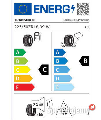Nowe Opony Wielosezonowe CAŁOROCZNE 22550R18 całoroczne sprzedam