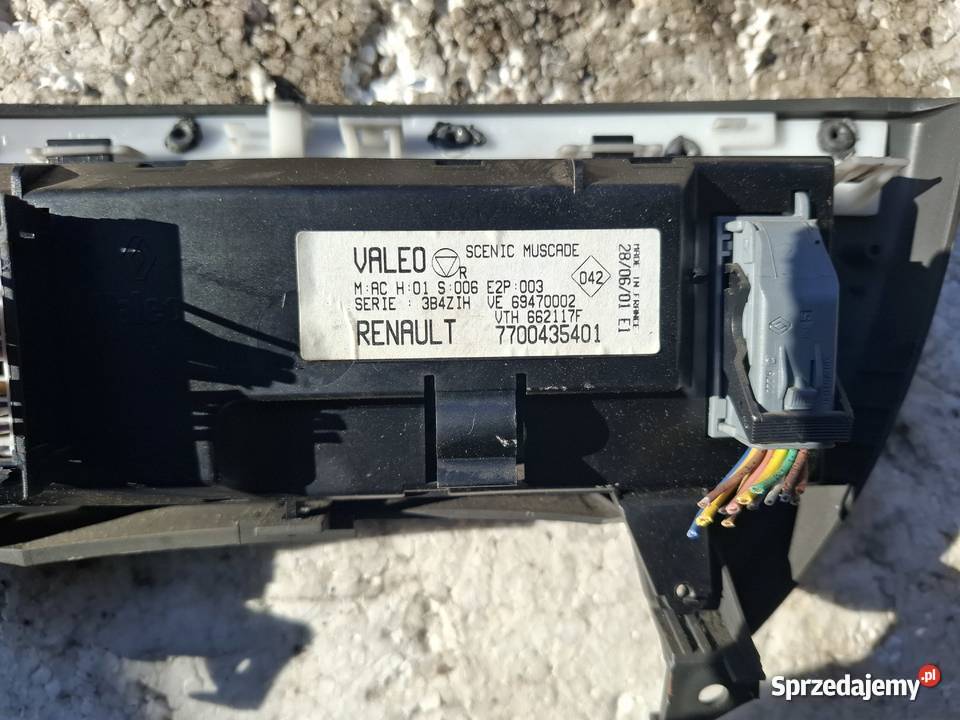 Panel Sterowania Klimatyzacji Renault Scenic I Wisznice