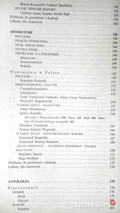 Starożytność oświecenie Krzysztof Mrowcewicz Chełm sprzedam