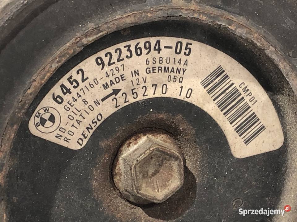 SPRĘŻARKA KLIMATYZACJI BMW E84 9273694 20 184 Kompresory klimatyzacji podkarpackie