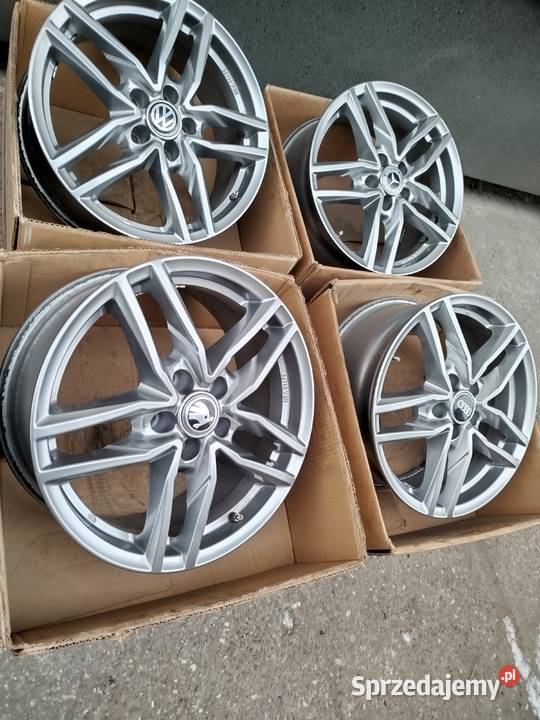 S406Alufelgi uzywane 17 5x112 75 Et38 Vw Skoda Bąków