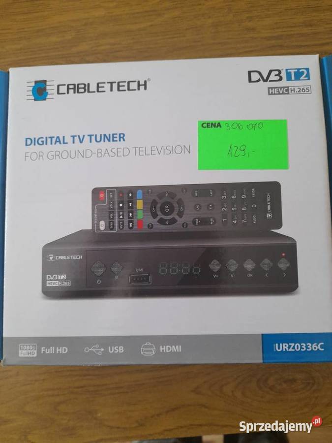Tuner cyfrowy DVBTT2 HEVC H265 TV i Video Krotoszyn