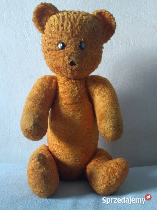 Stary chyba przedwojenny duży miś pluszowy Warszawa