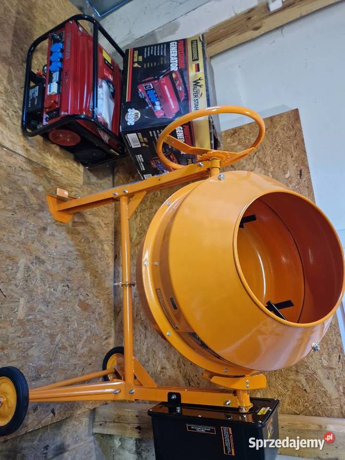 Zestaw Betoniarka Agregat prądotwórczy 180L
