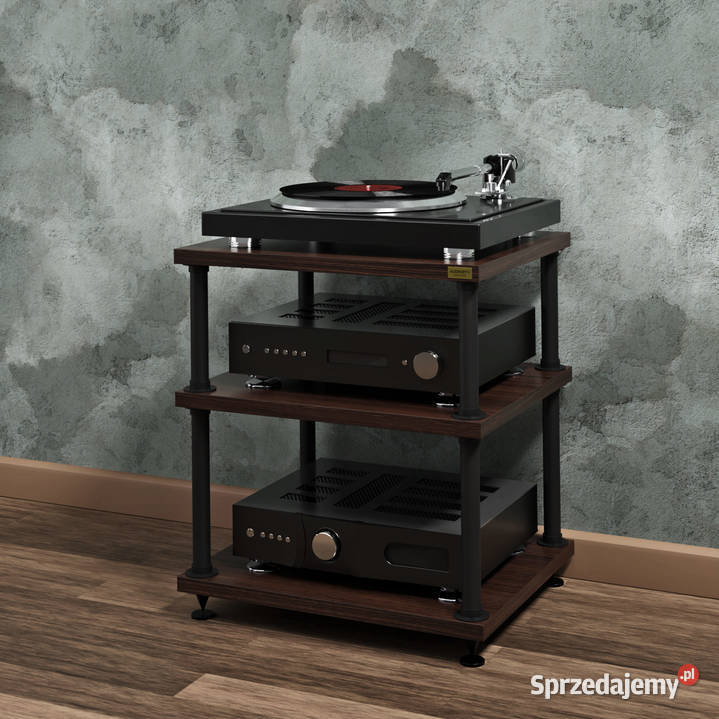 Stolik hifi regał audio szafka na płyty winylowe