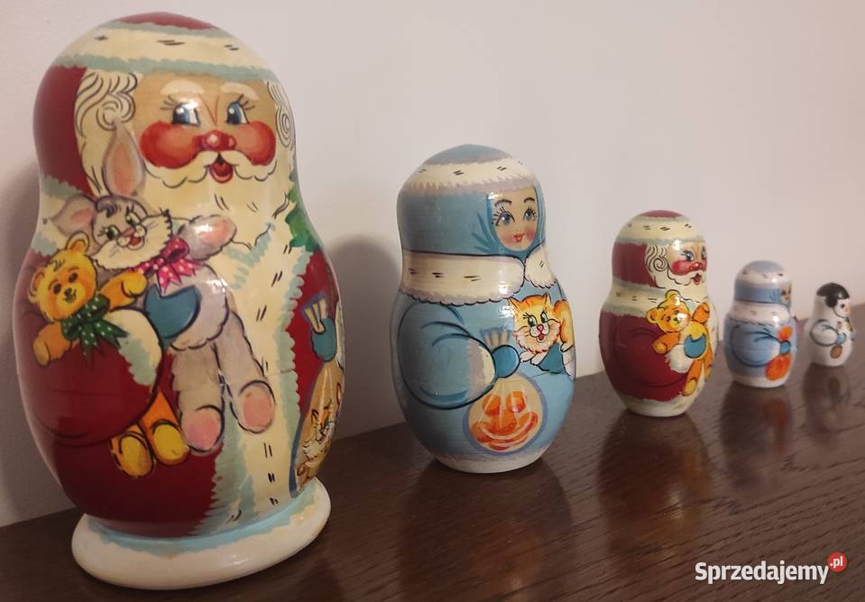 Matrioszki matrioszka Dziadek Mróz Mikołaj Warszawa
