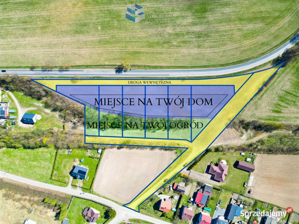Działka Uzdowo 1280m2 warmińsko-mazurskie sprzedam