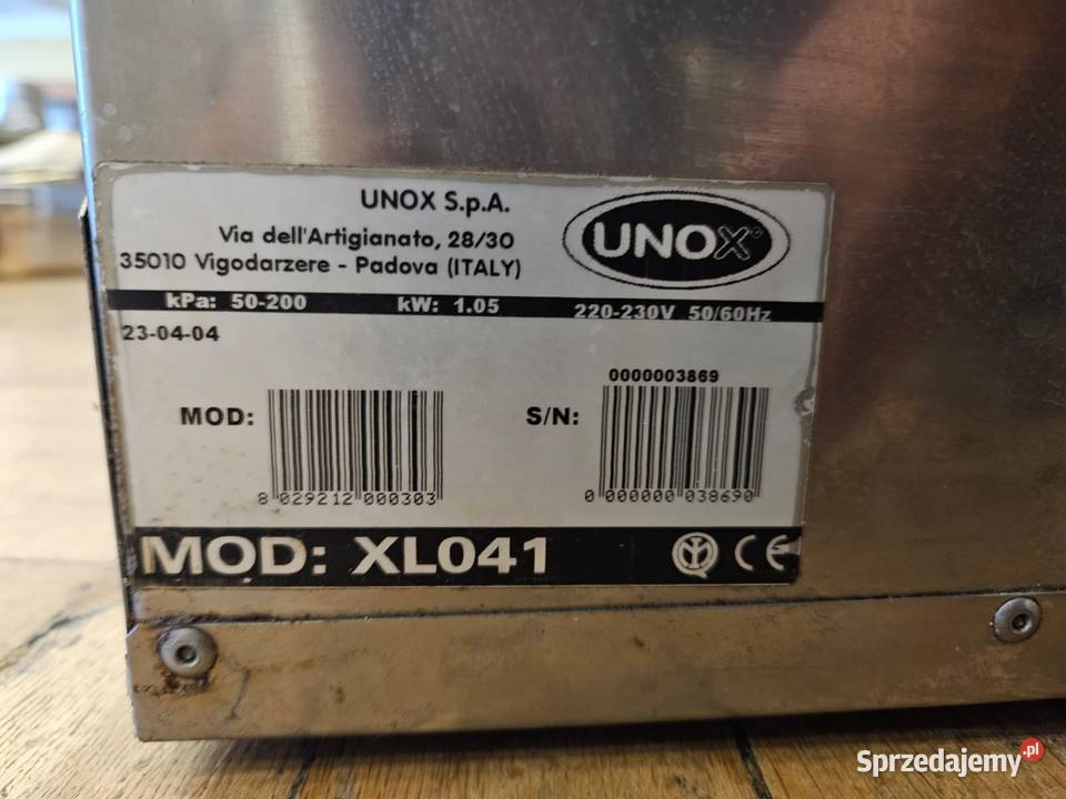 Podgrzewacz UNOX XL041 10 półek Krotoszyn