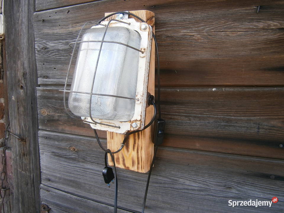 kinkiet loft ze starej lampy Siedlce sprzedam