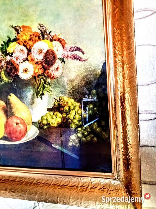 Obraz Flowers and fruit 1865 w ramie Chorzów