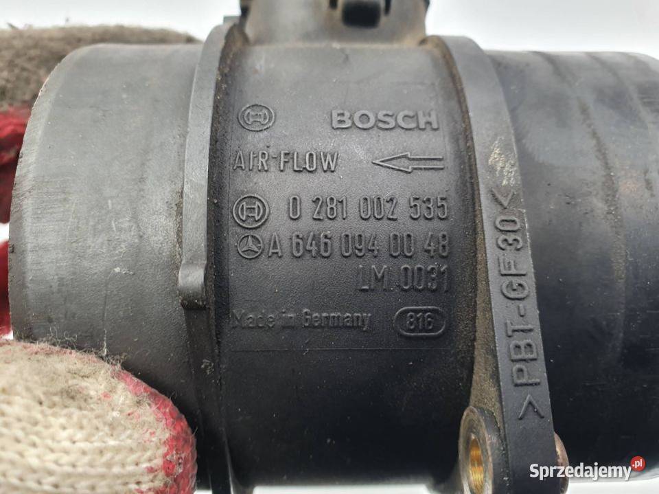 PRZEPŁYWOMIERZ MERCEDES W220 A6460940048 osobowe Lipno