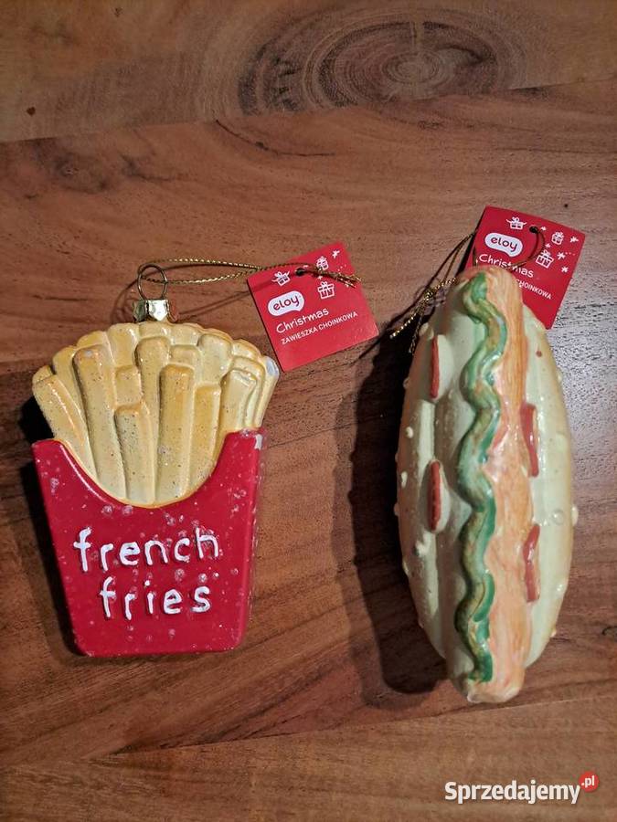 Eloy Rossmann 2x bombka Frytki Hot Dog Warszawa sprzedam