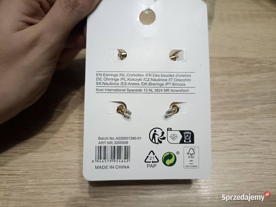 Kolczyki Złote Trendz 2 pary Kwidzyn