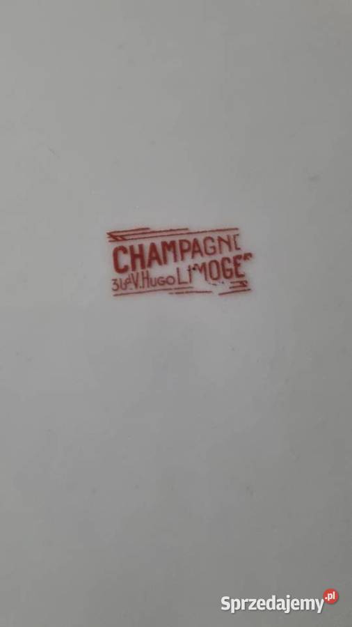 Talerze Płaskie Porcelana Francuska Limoges Wola Podłężna