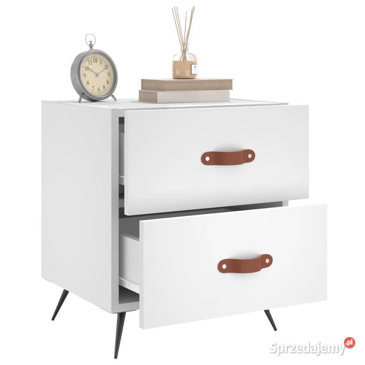 Szafki nocne 2 białe 40x35x475 WM827245 mazowieckie