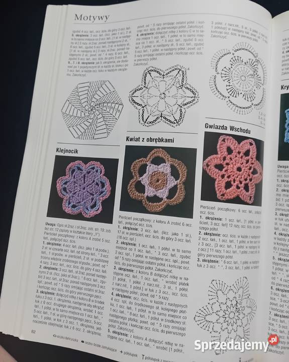 Szydełkowanie 275 splotów Wydawn RM 2004 r ISBN 8372434107 Poradniki, albumy i reportaże Koźminek sprzedam