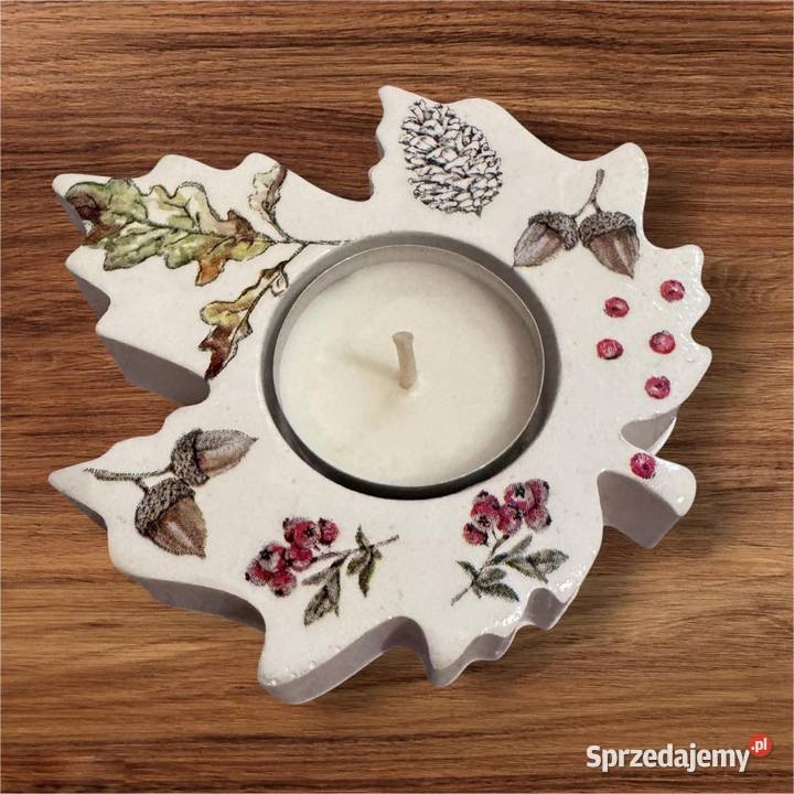 Komplet z gipsu ceramicznego decoupage Kraków