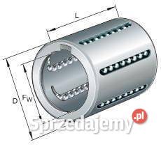 Łożysko z obudową 2otworowe kompletne PCFT35 Kamionna
