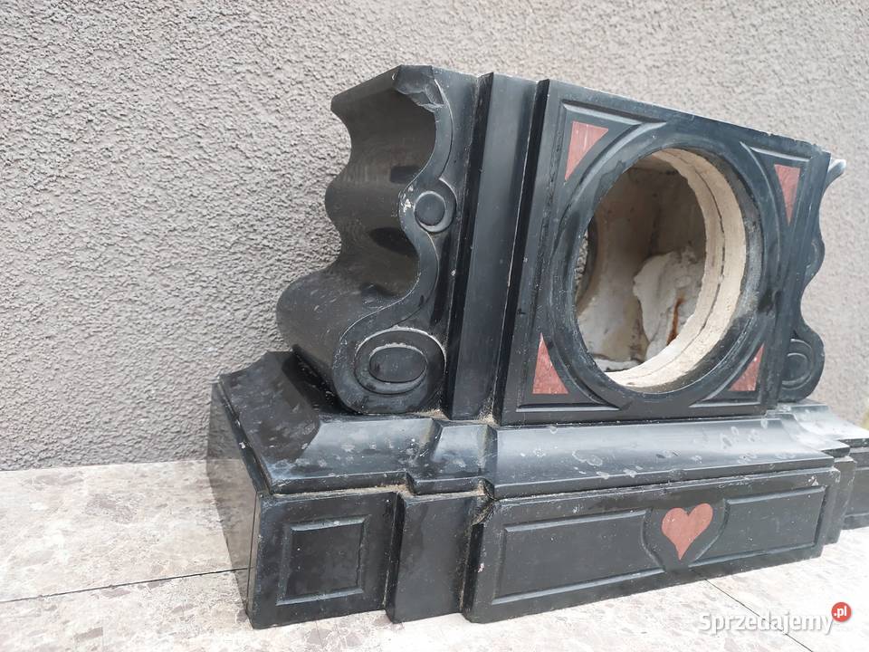 S113 Obudowa marmur starego zegara kominkowego Tczew