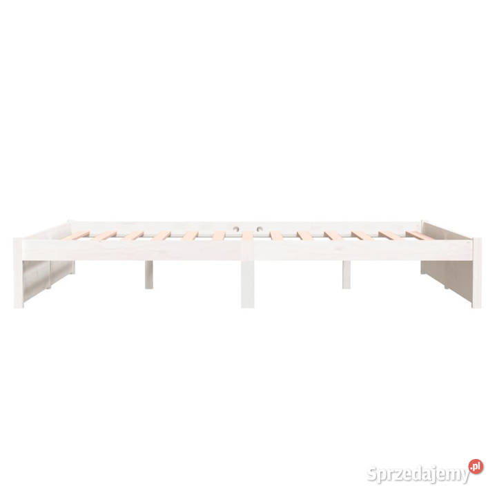 Rama łóżka biała lite drewno 160 x 200 WM814960 Łóżka sprzedam