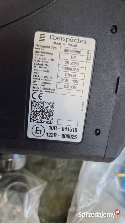 Ogrzewanie postojowe Eberspaecher Airtronic D2 dostawcze Książ Wielkopolski