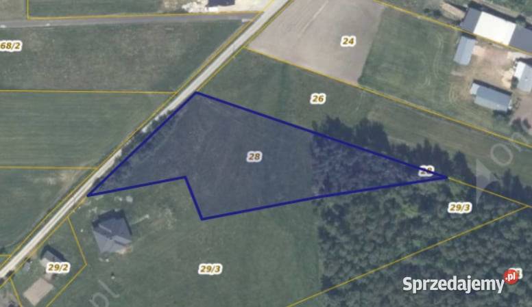 Sprzedam działkę woda Cierchy