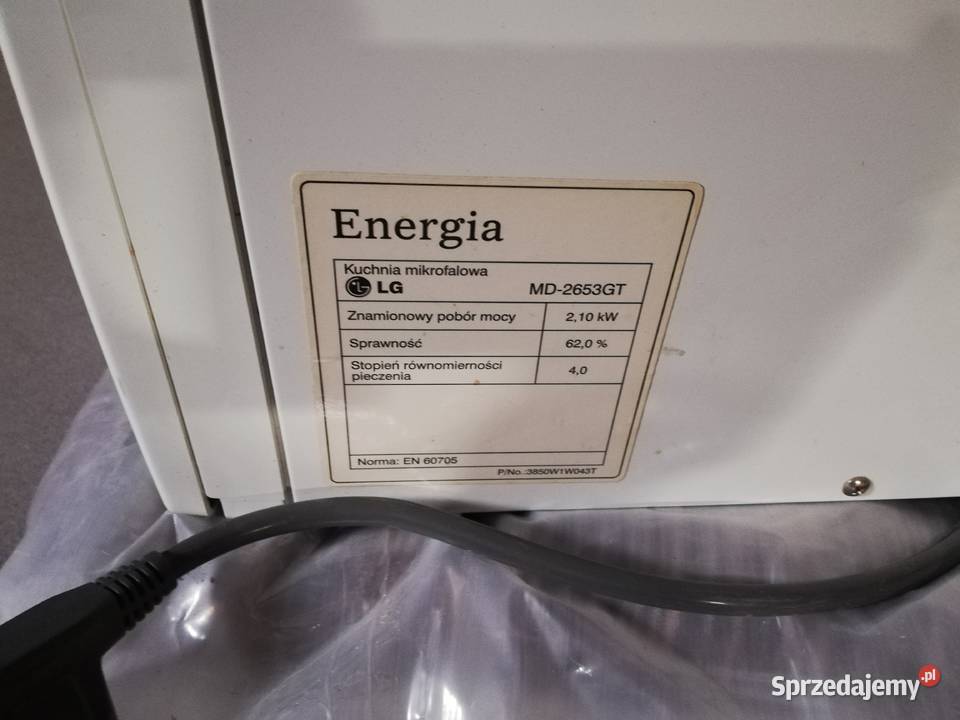 Kuchenka mikrofalowa LG z tosterem 2w1 Kruszwica