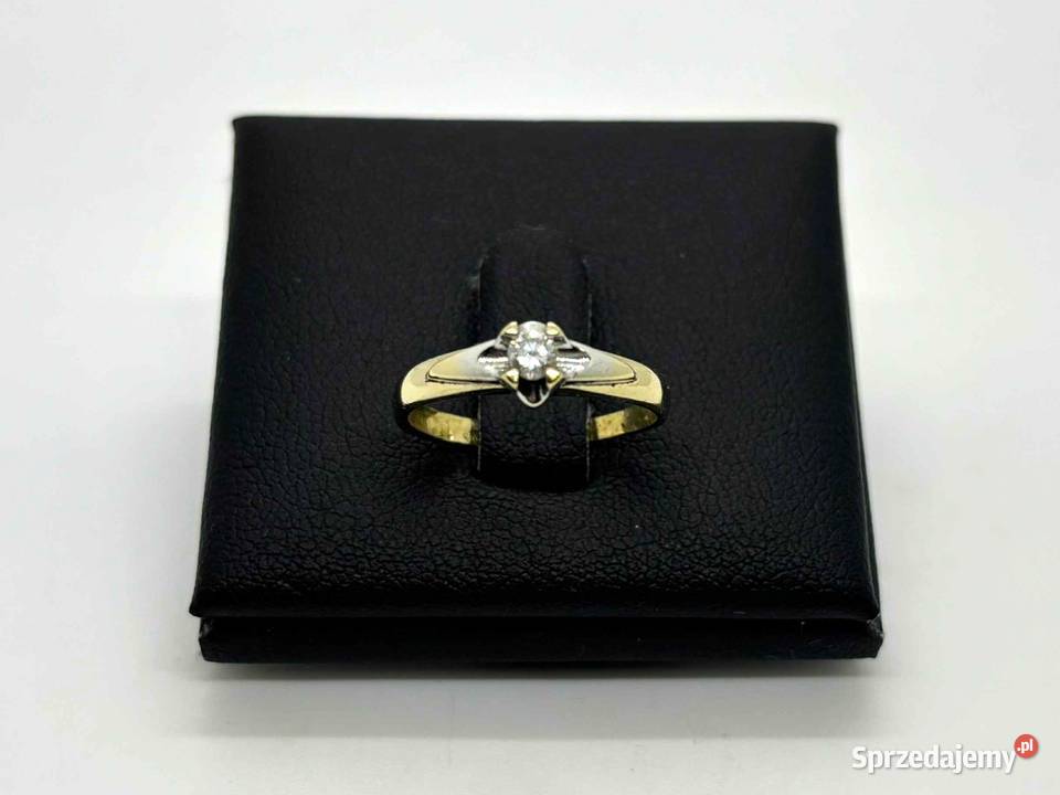 Złoty Pierścionek z diamentem pr 585 176g R9